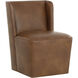 Amita Tobacco Tan Wheeled Dining Chair